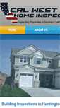 Mobile Screenshot of calwesthomeinspection.com
